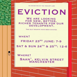 'EVICTION' exhibition poster